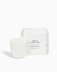 Hello, I Love You Single Wick Candle Refill - White