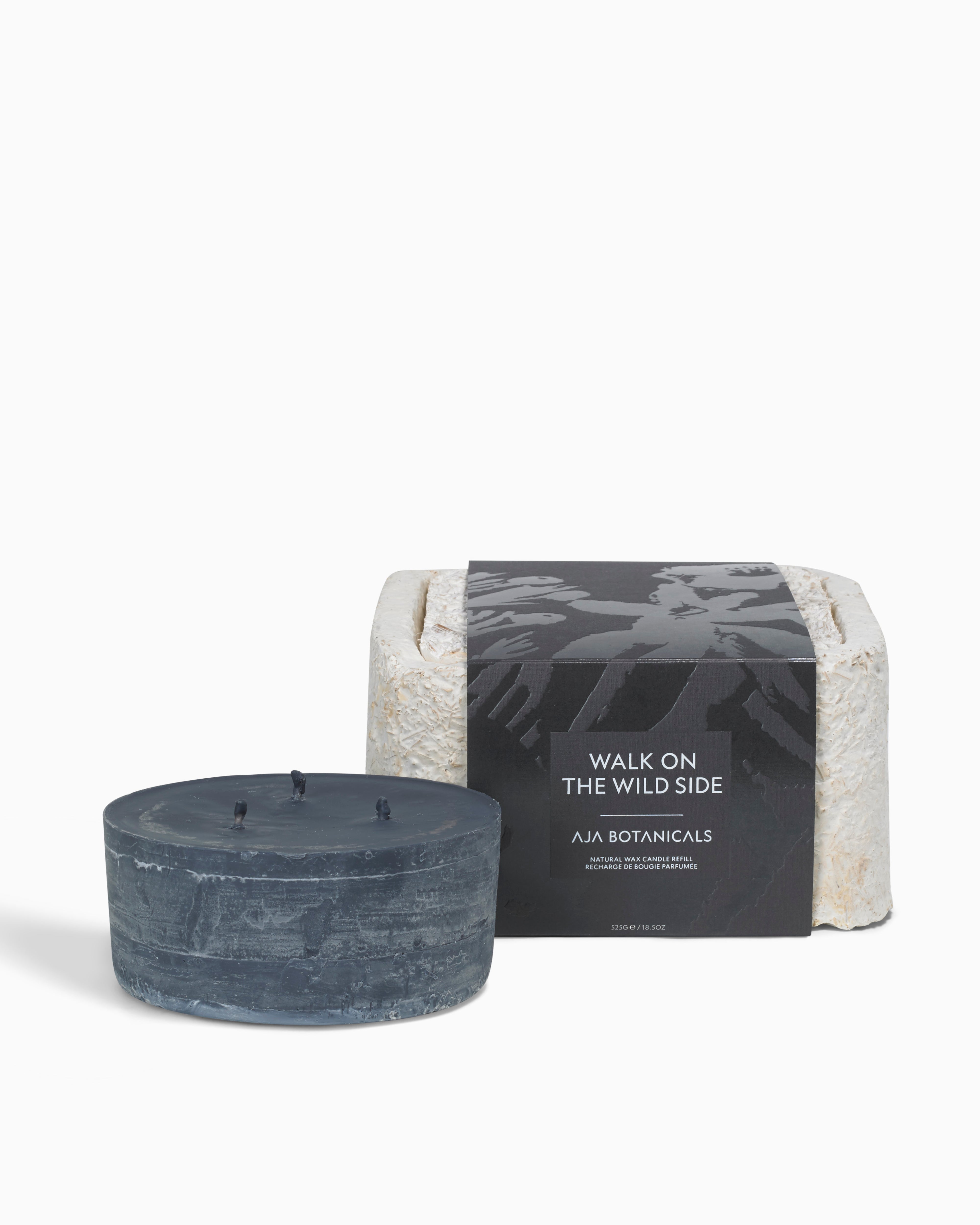 Walk On The Wild Side Three Wick Candle Refill - Black