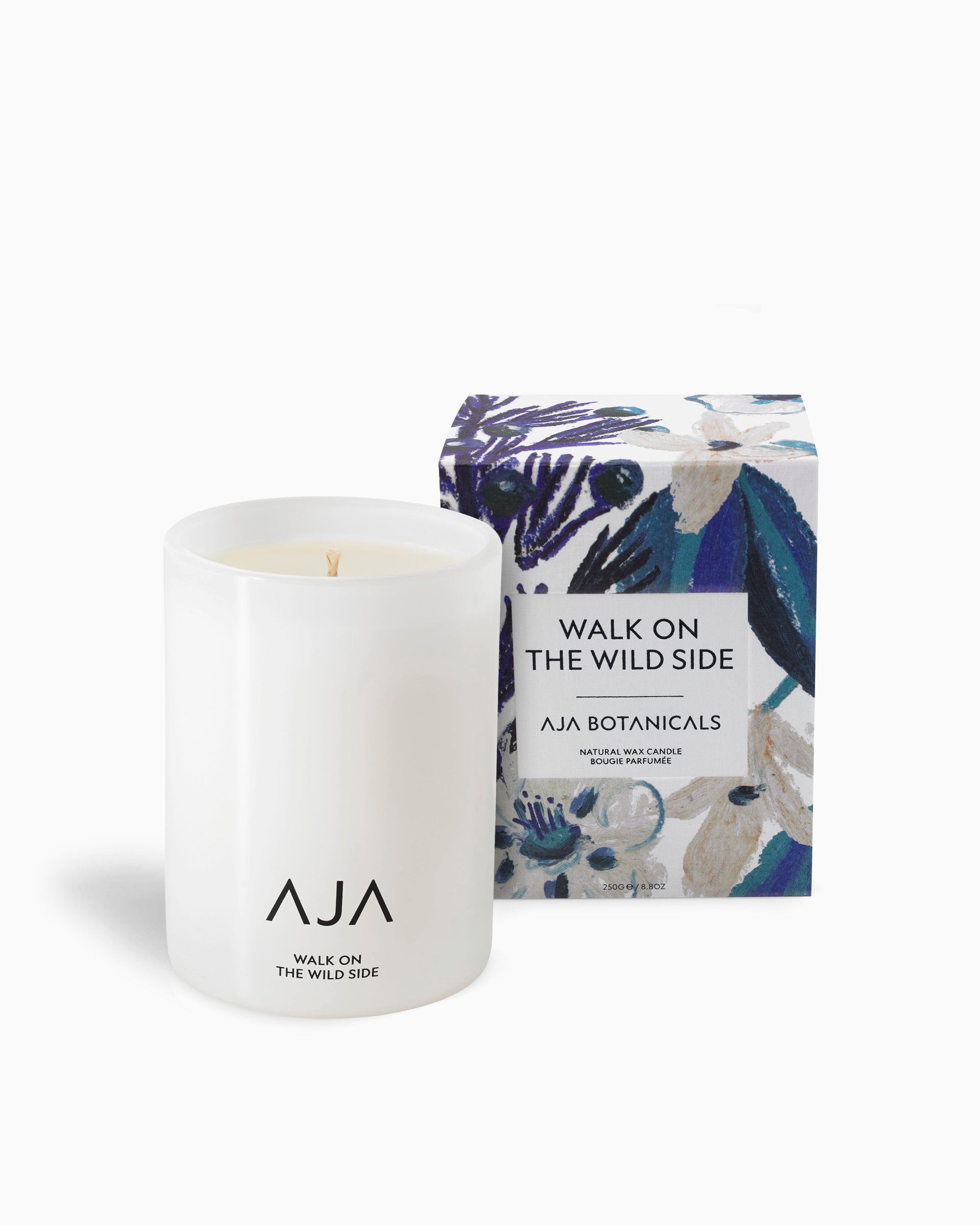 Walk On The Wild Side Single Wick Candle - White