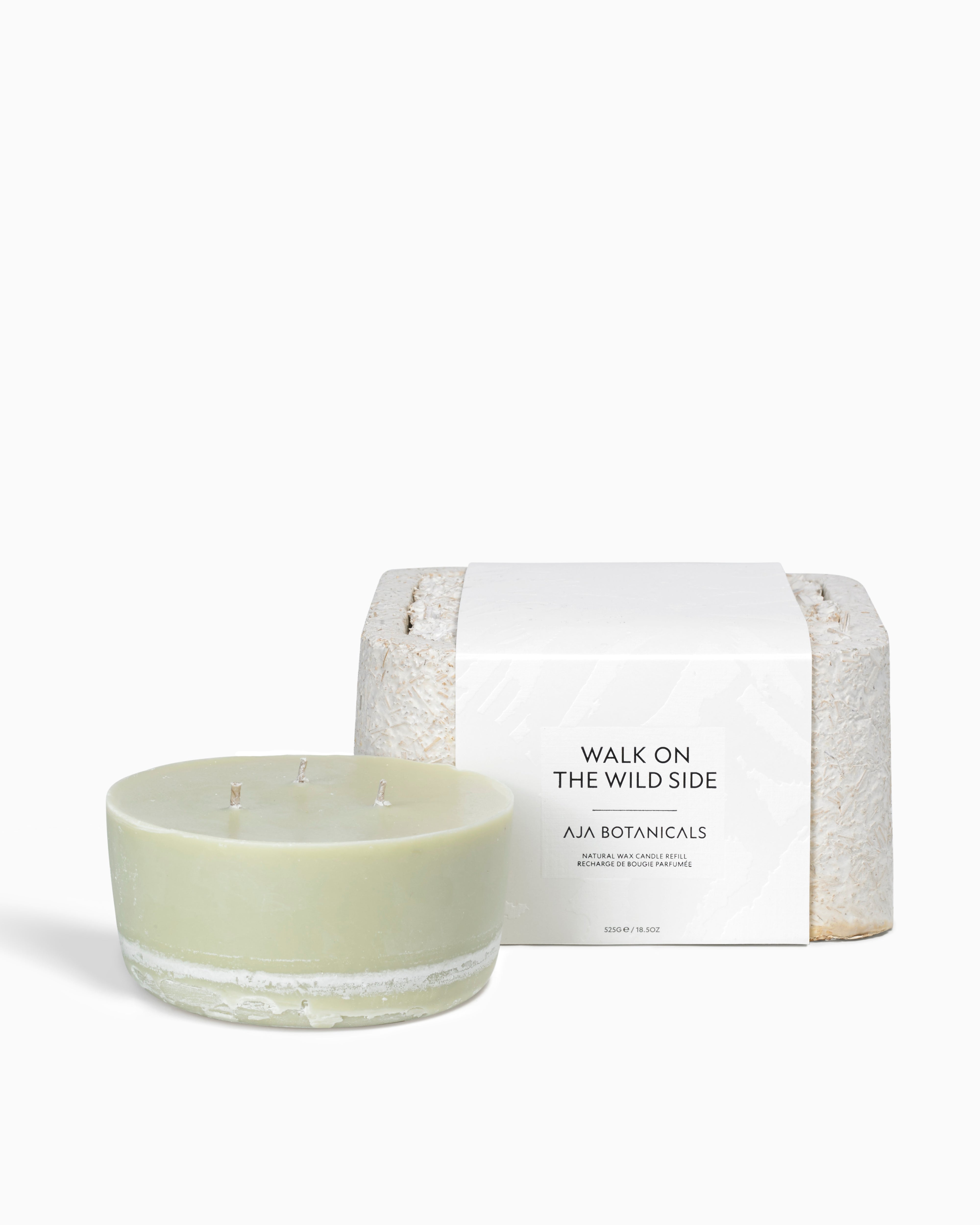 Walk On The Wild Side Three Wick Candle Refill - White